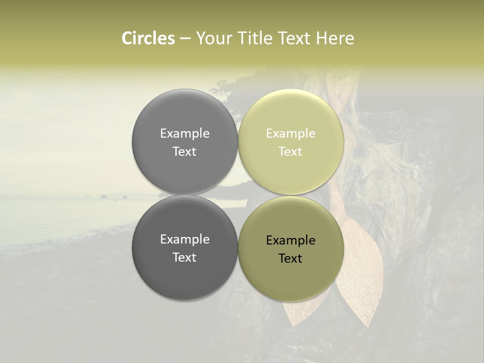 Person Stone Mermaid PowerPoint Template