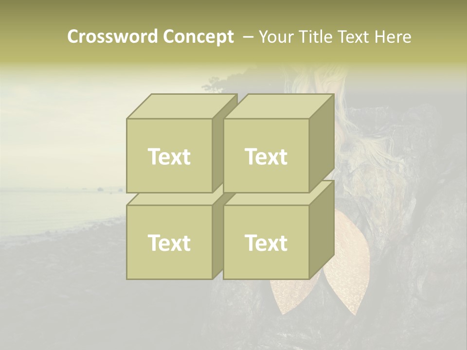Person Stone Mermaid PowerPoint Template