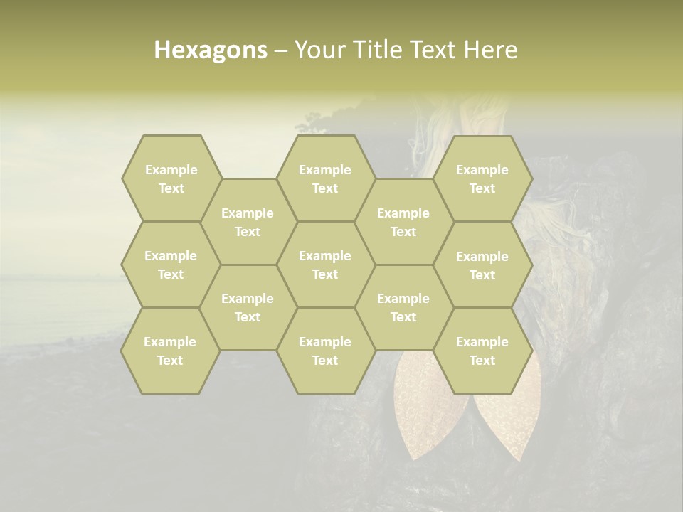 Person Stone Mermaid PowerPoint Template