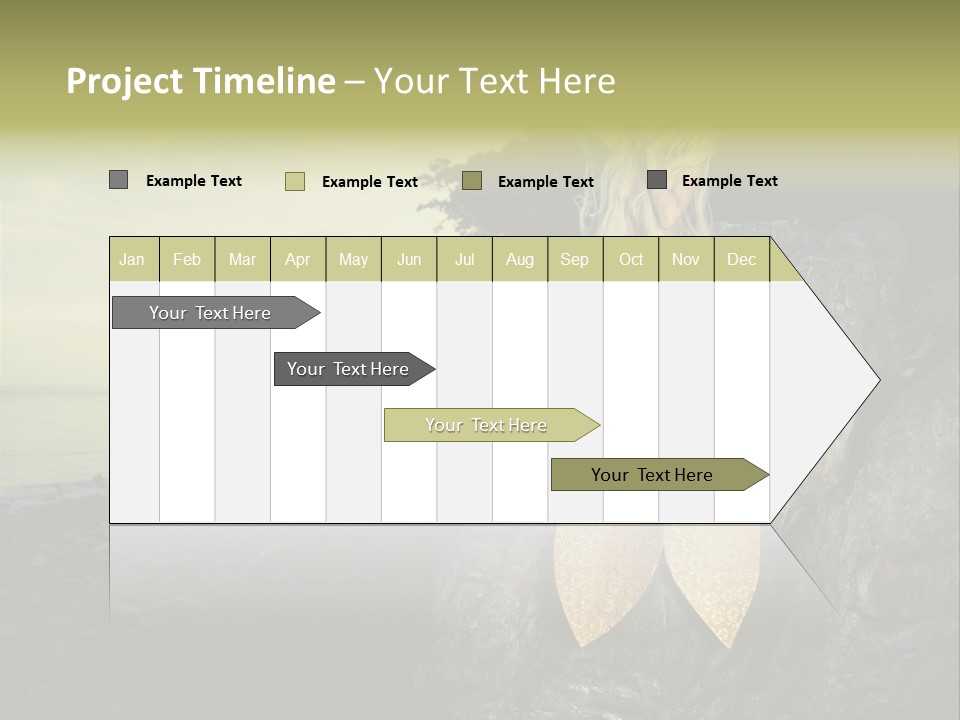 Person Stone Mermaid PowerPoint Template
