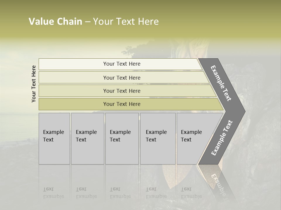 Person Stone Mermaid PowerPoint Template