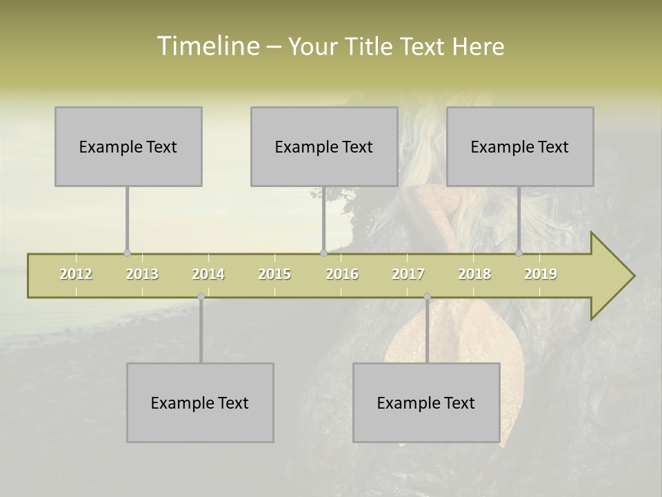 Person Stone Mermaid PowerPoint Template