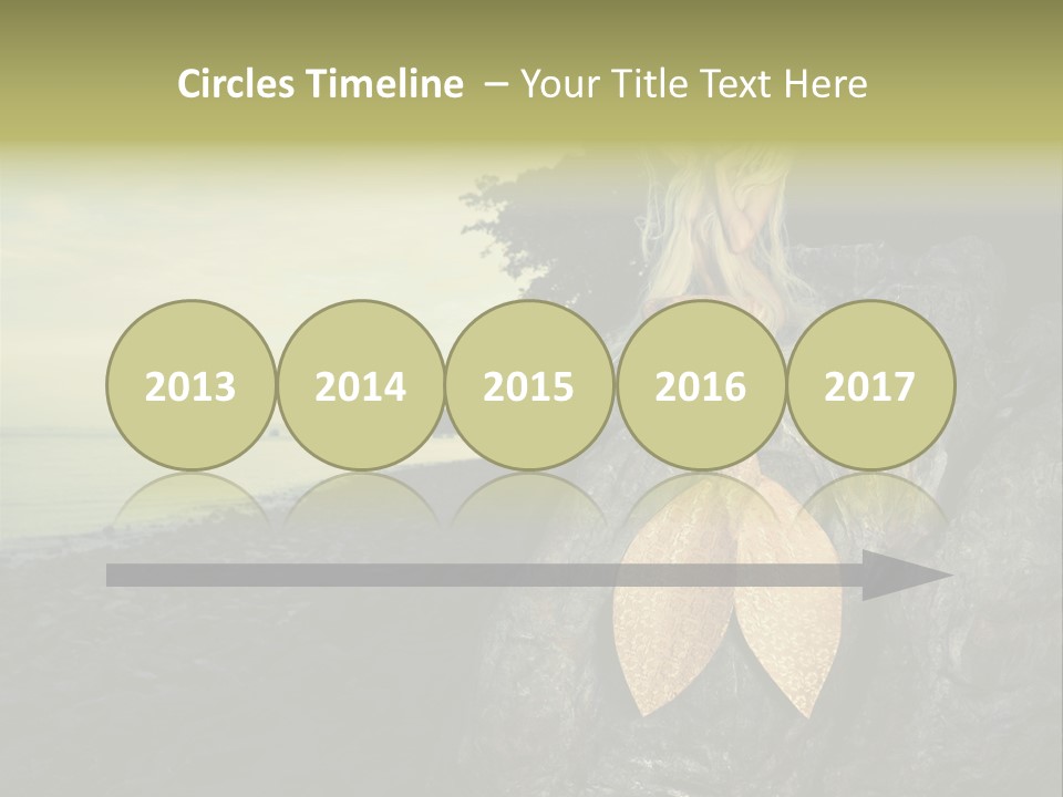 Person Stone Mermaid PowerPoint Template