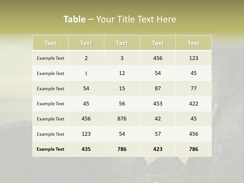 Person Stone Mermaid PowerPoint Template