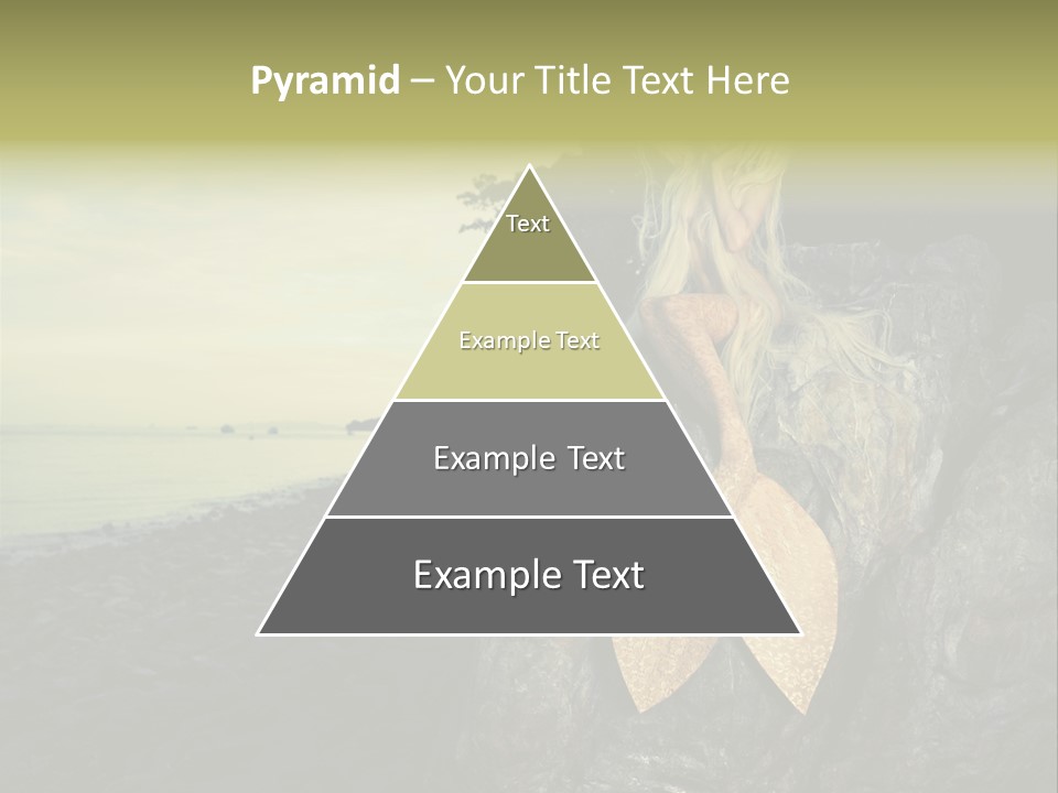 Person Stone Mermaid PowerPoint Template