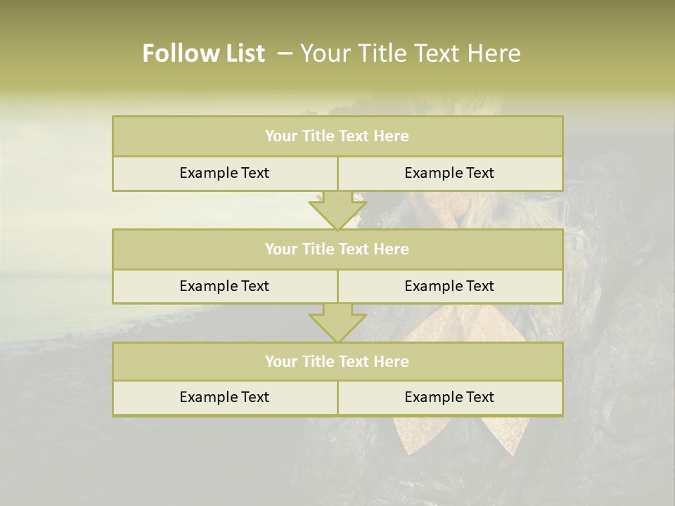 Person Stone Mermaid PowerPoint Template