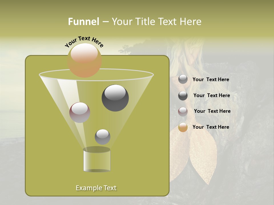 Person Stone Mermaid PowerPoint Template