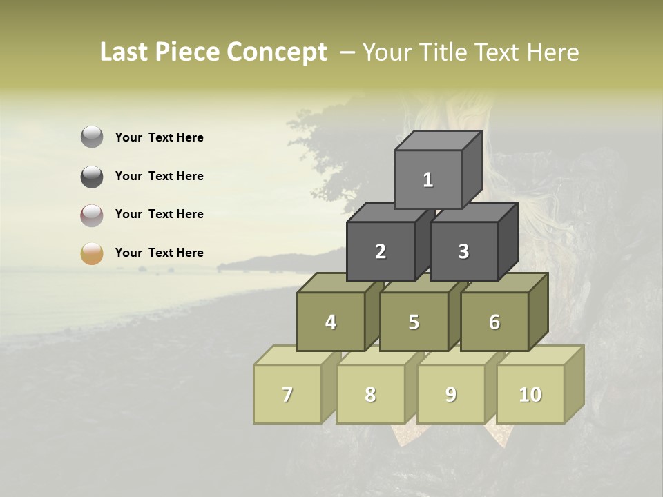 Person Stone Mermaid PowerPoint Template