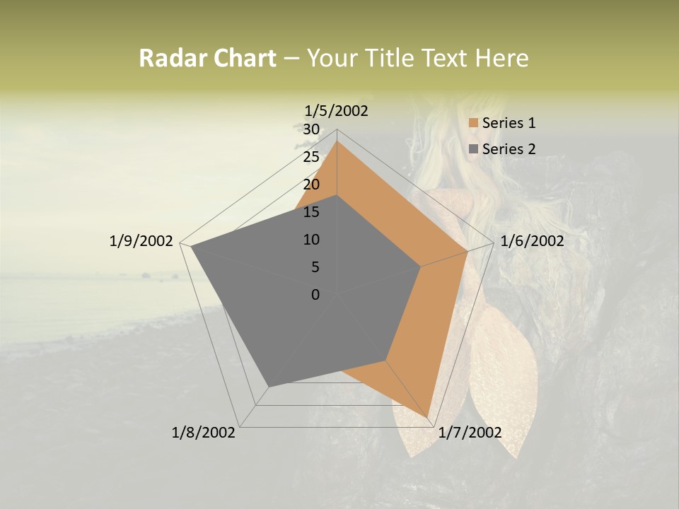 Person Stone Mermaid PowerPoint Template