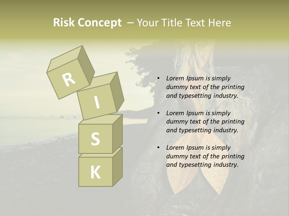 Person Stone Mermaid PowerPoint Template