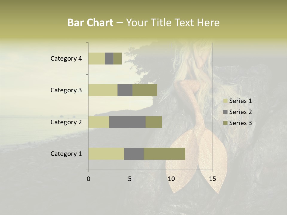 Person Stone Mermaid PowerPoint Template