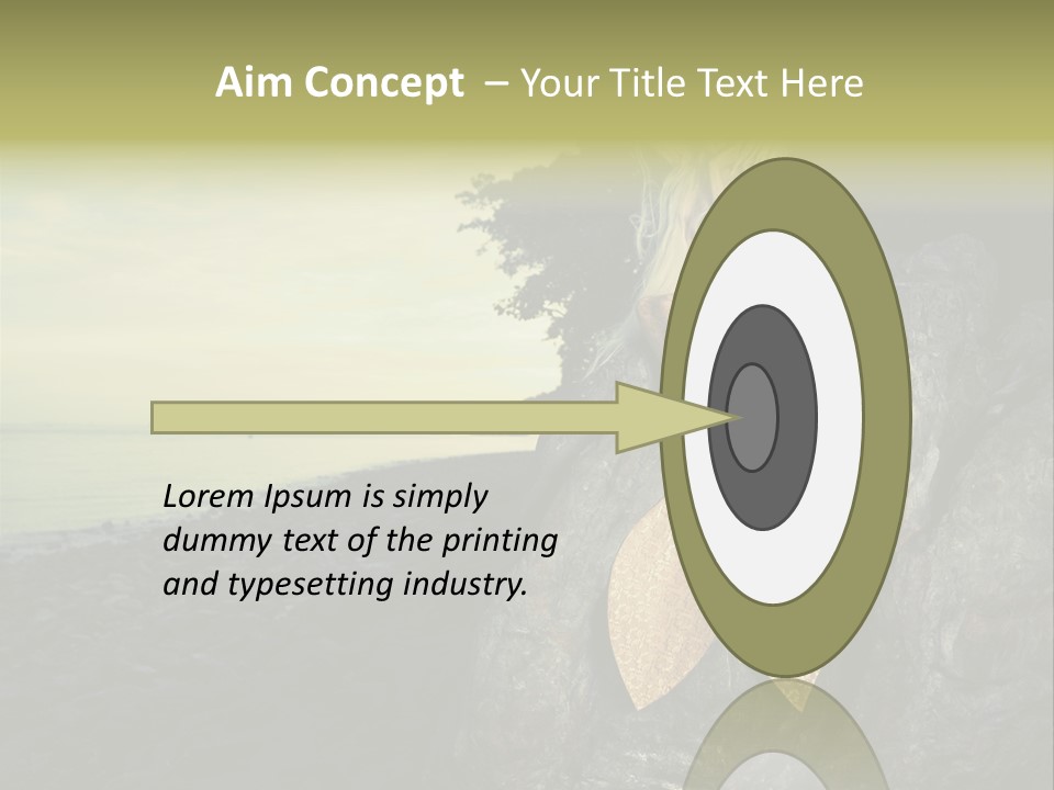 Person Stone Mermaid PowerPoint Template