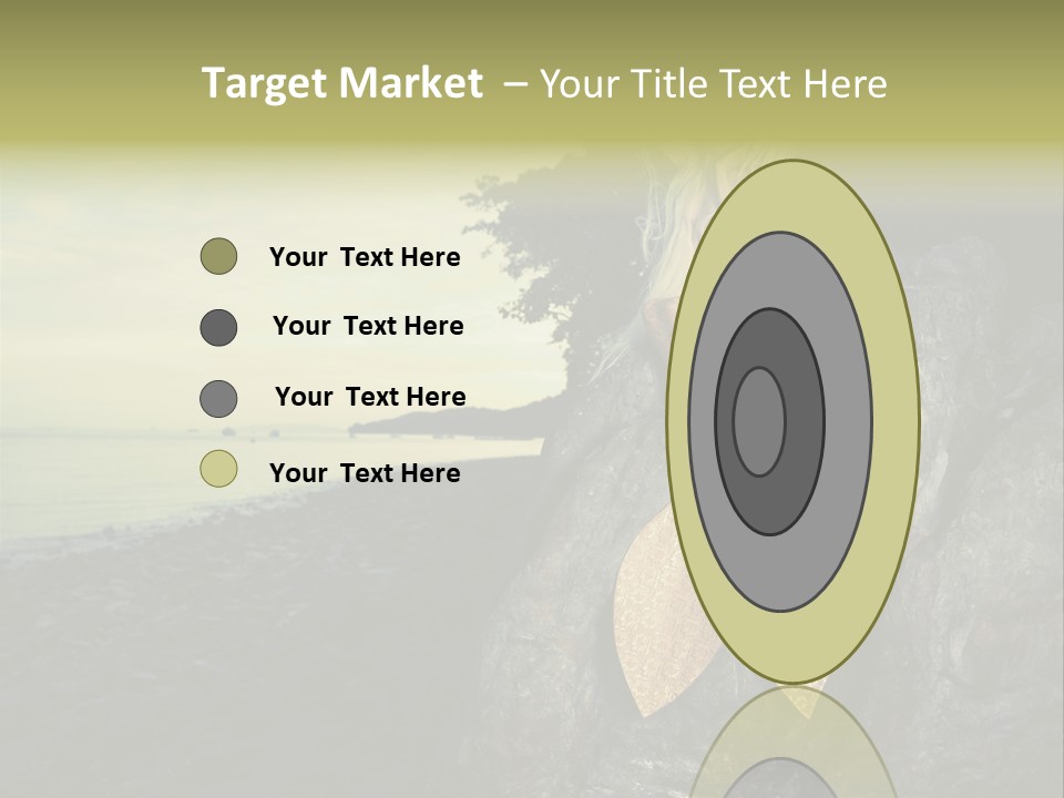 Person Stone Mermaid PowerPoint Template