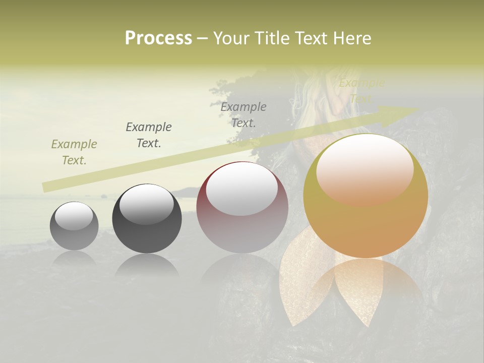 Person Stone Mermaid PowerPoint Template