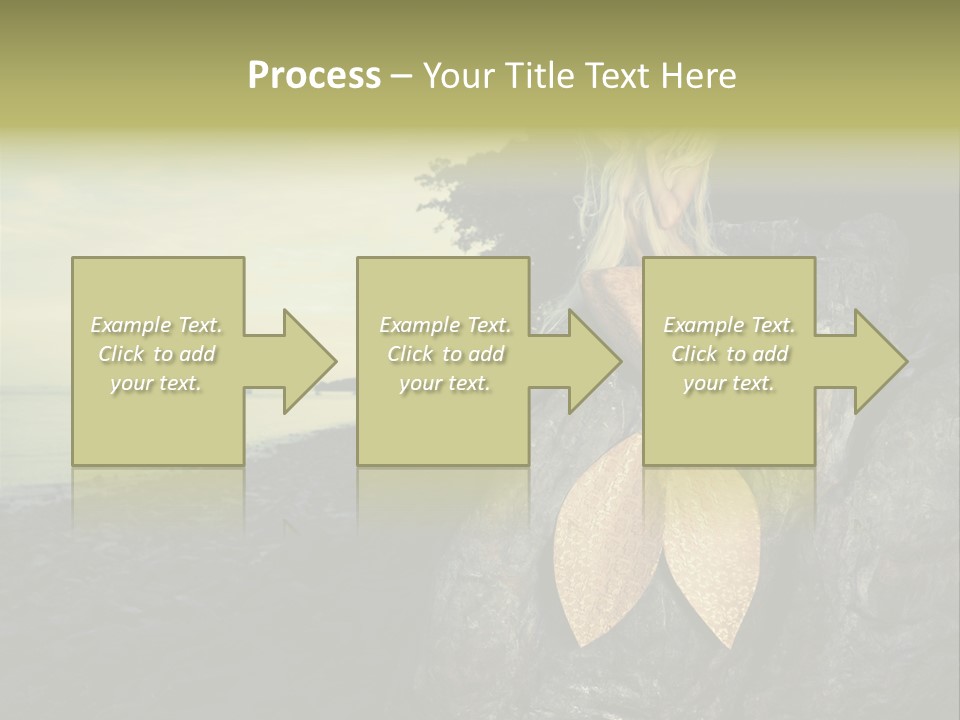 Person Stone Mermaid PowerPoint Template