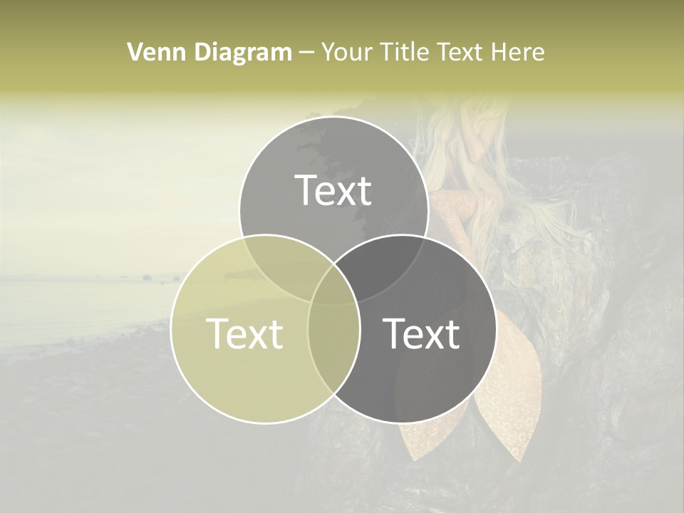 Person Stone Mermaid PowerPoint Template