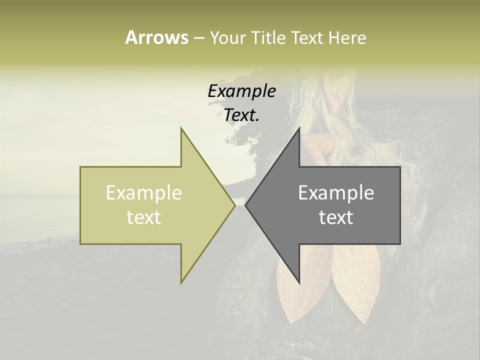 Person Stone Mermaid PowerPoint Template