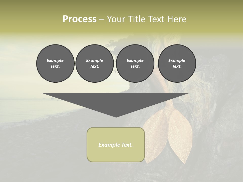 Person Stone Mermaid PowerPoint Template