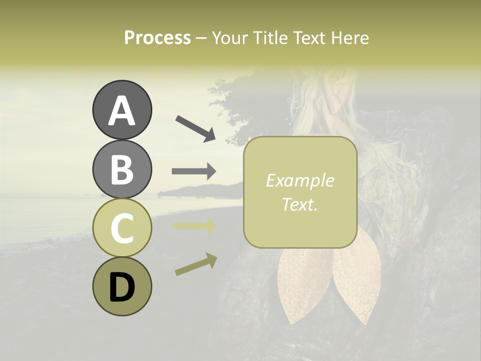 Person Stone Mermaid PowerPoint Template