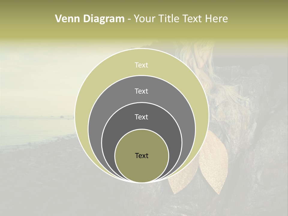 Person Stone Mermaid PowerPoint Template