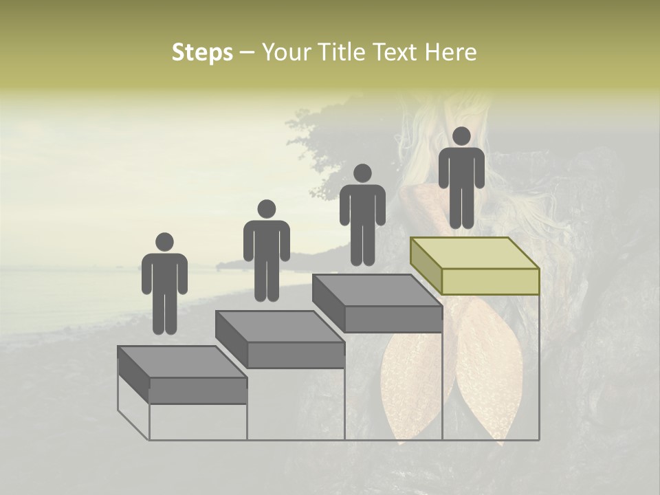 Person Stone Mermaid PowerPoint Template