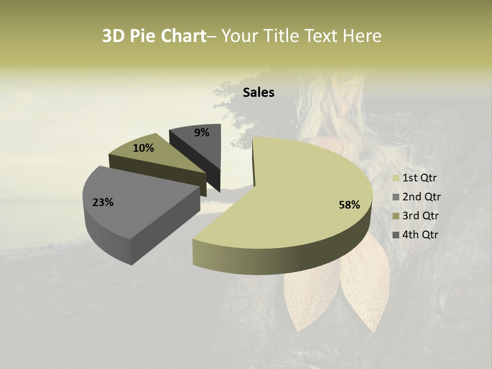 Person Stone Mermaid PowerPoint Template