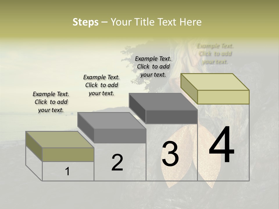 Person Stone Mermaid PowerPoint Template