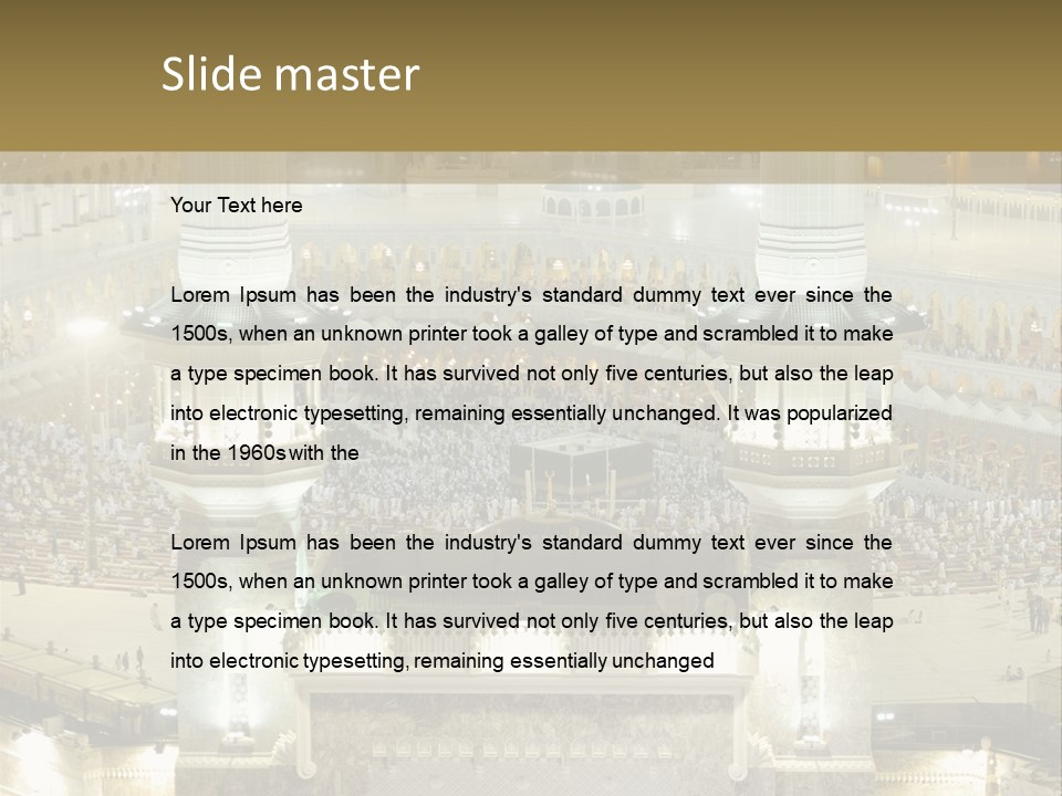 Mecca Ramadan Omrah PowerPoint Template