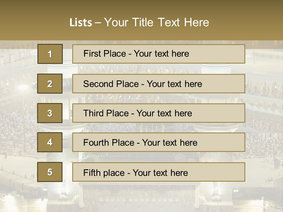 Mecca Ramadan Omrah PowerPoint Template