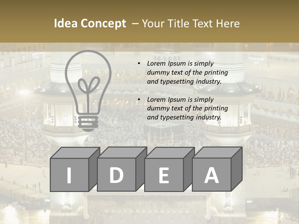 Mecca Ramadan Omrah PowerPoint Template