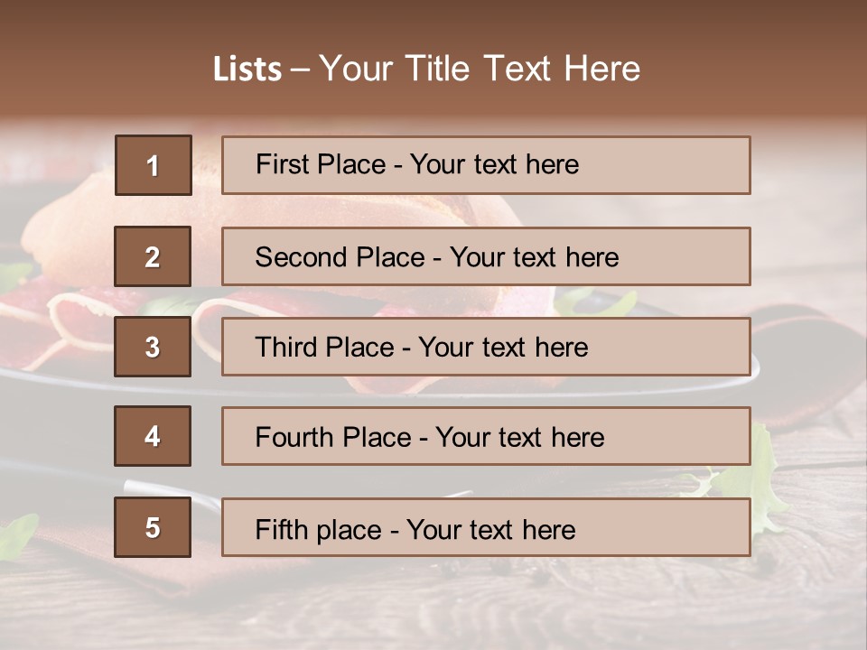 Spanish Wooden Cooking PowerPoint Template