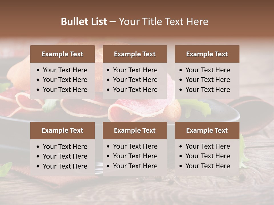 Spanish Wooden Cooking PowerPoint Template