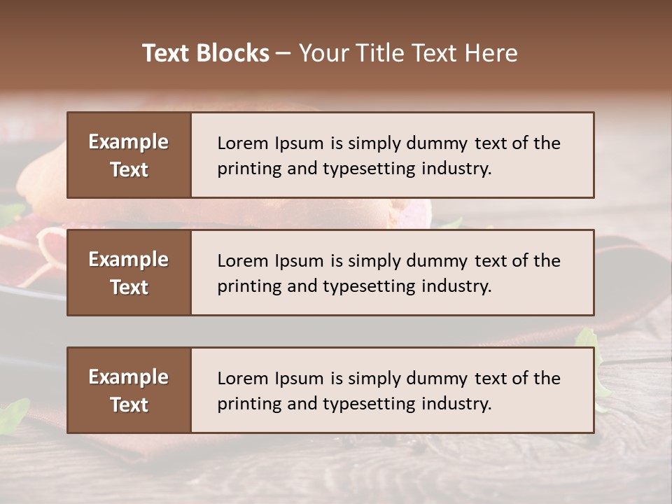 Spanish Wooden Cooking PowerPoint Template