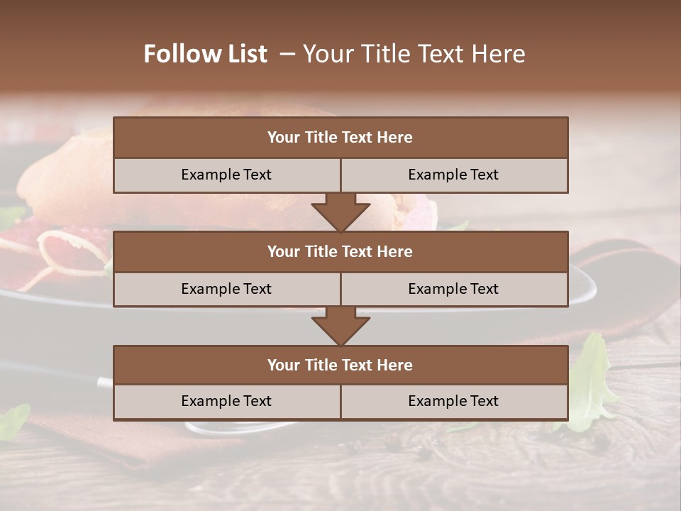 Spanish Wooden Cooking PowerPoint Template