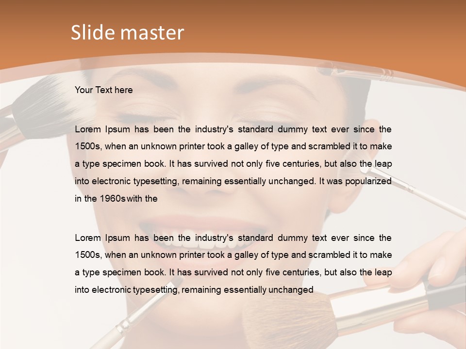 Holding Studio Female PowerPoint Template