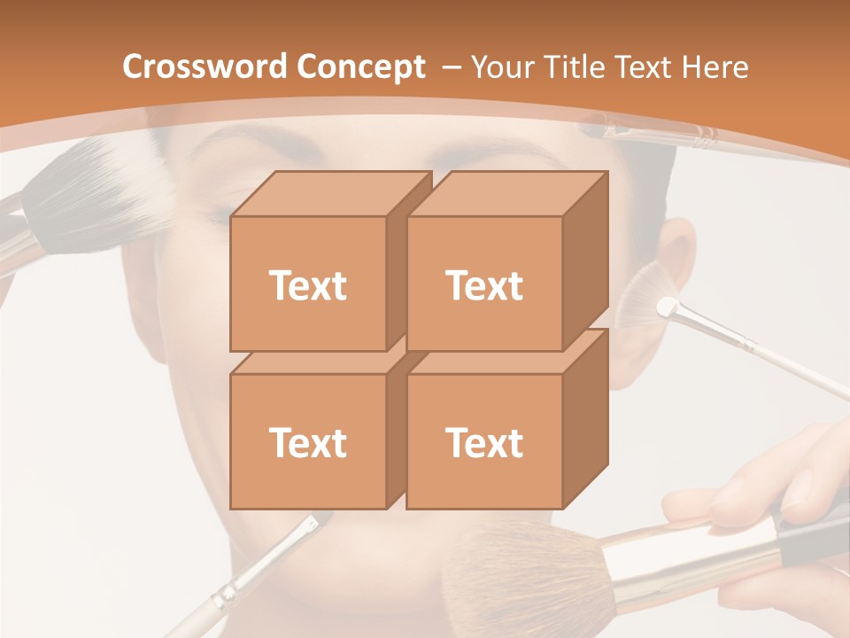 Holding Studio Female PowerPoint Template