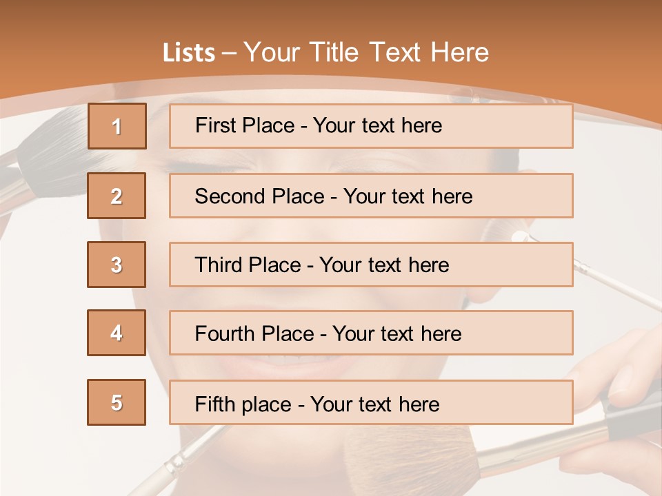 Holding Studio Female PowerPoint Template