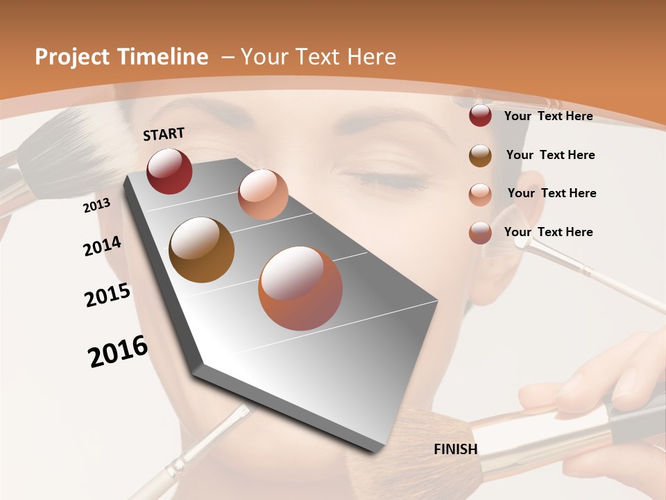 Holding Studio Female PowerPoint Template