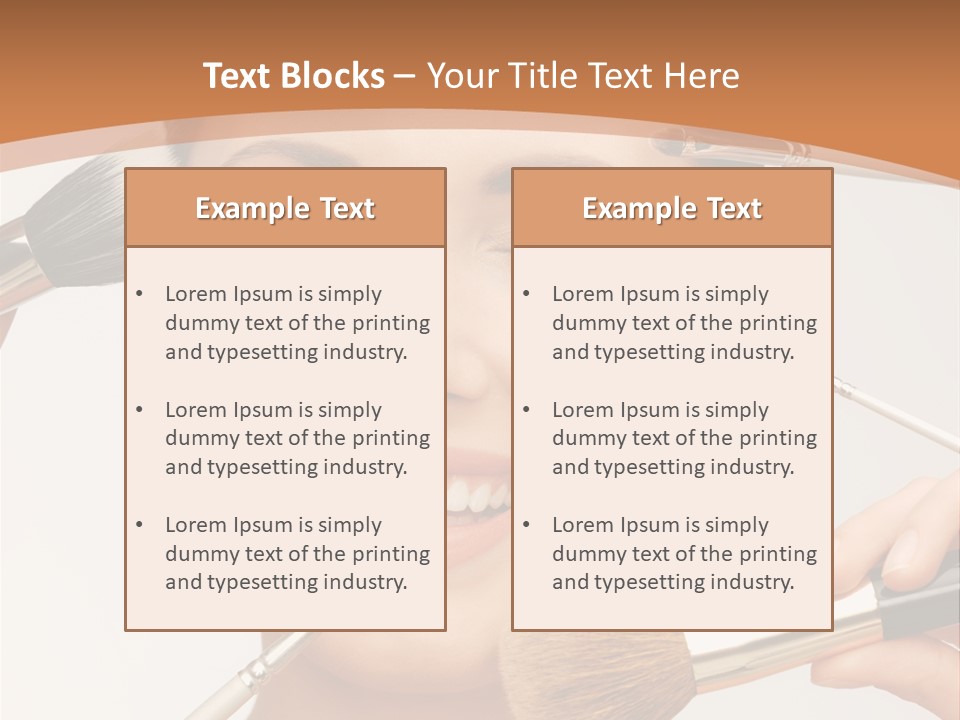 Holding Studio Female PowerPoint Template