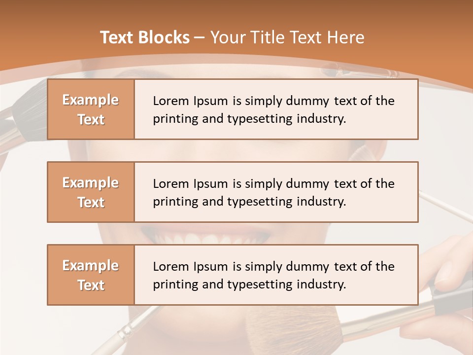 Holding Studio Female PowerPoint Template
