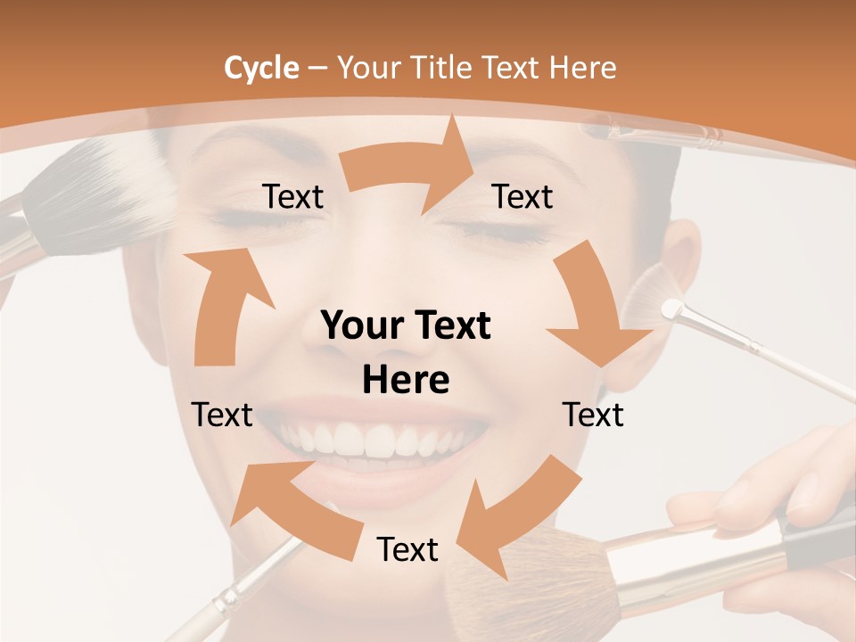 Holding Studio Female PowerPoint Template