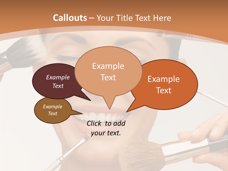 Holding Studio Female PowerPoint Template