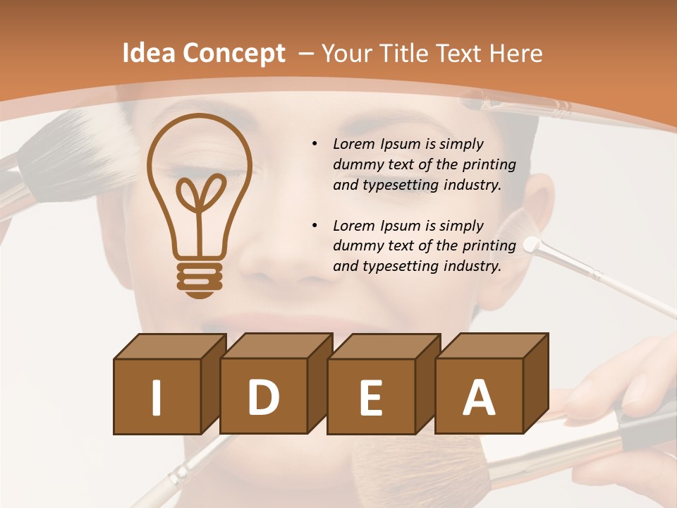 Holding Studio Female PowerPoint Template