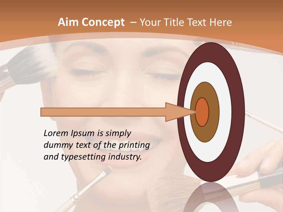 Holding Studio Female PowerPoint Template