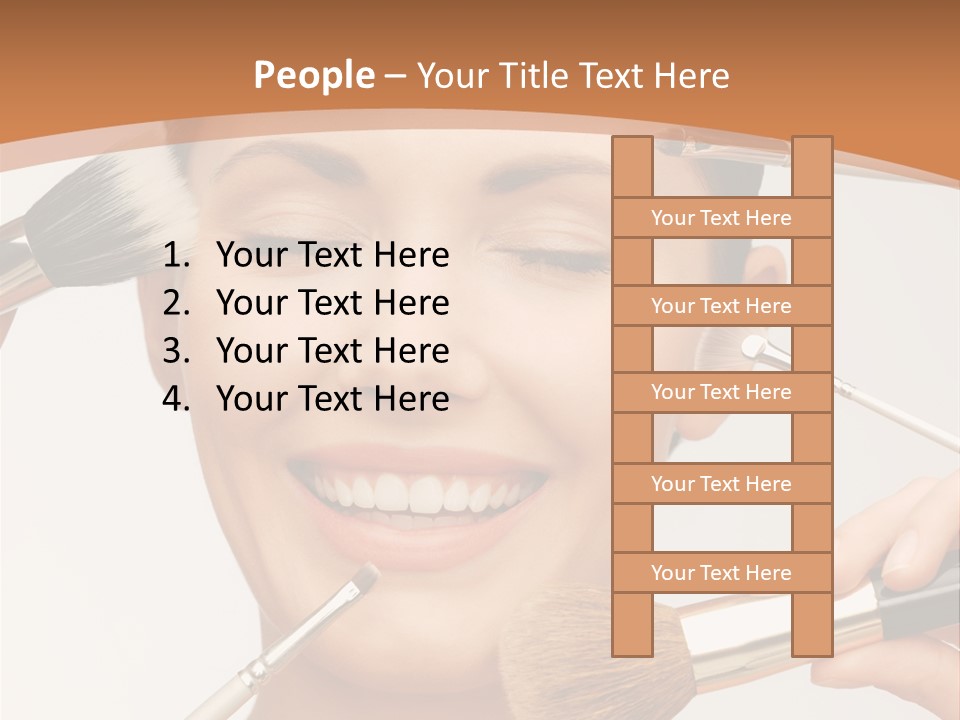 Holding Studio Female PowerPoint Template