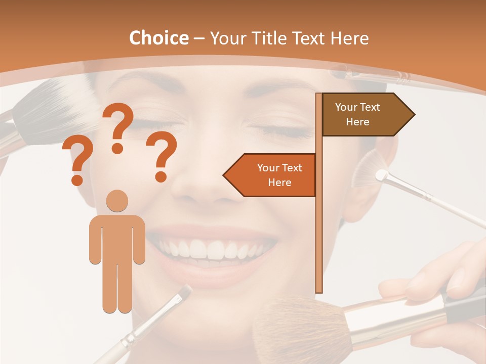 Holding Studio Female PowerPoint Template