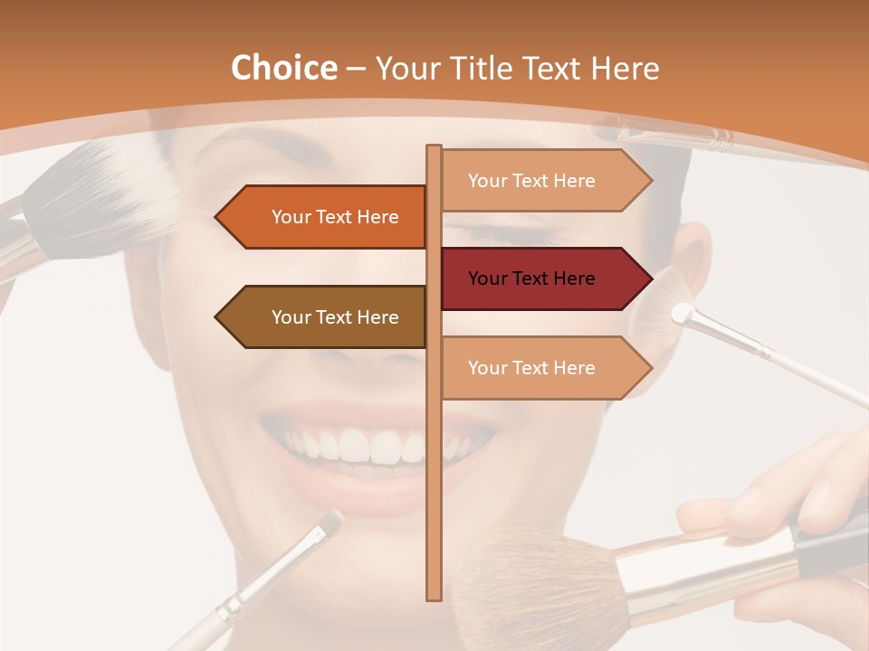 Holding Studio Female PowerPoint Template