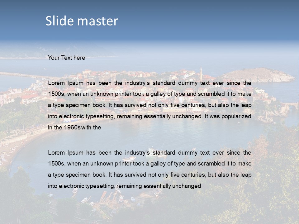 Turkey Vacation Ocean PowerPoint Template