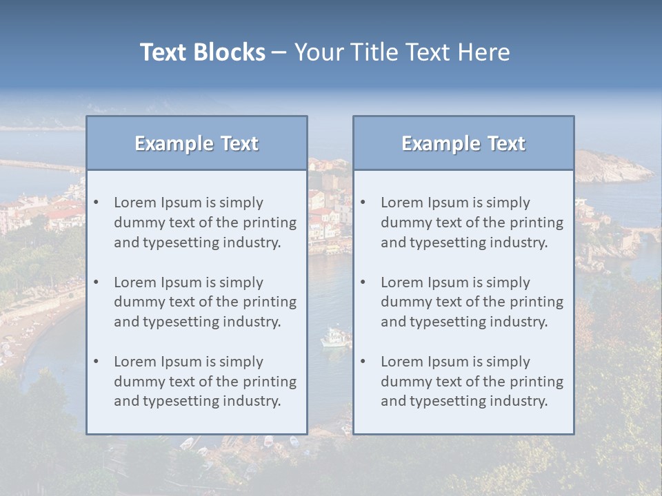 Turkey Vacation Ocean PowerPoint Template