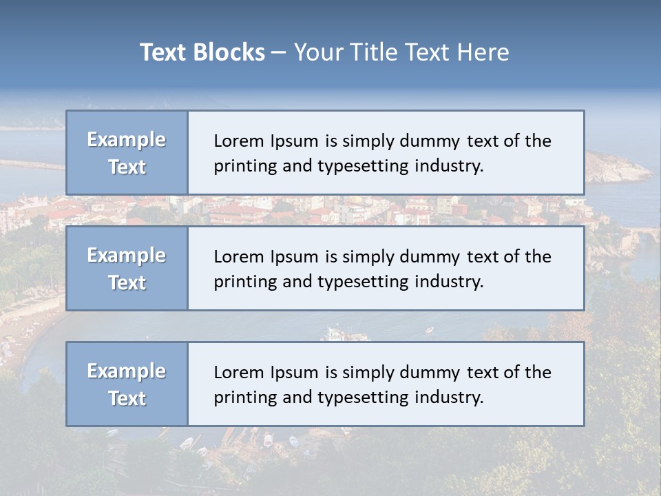 Turkey Vacation Ocean PowerPoint Template